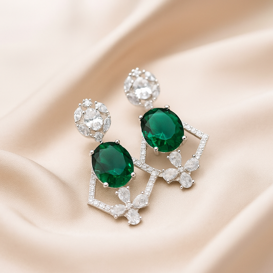 Emerald Elegance Earrings