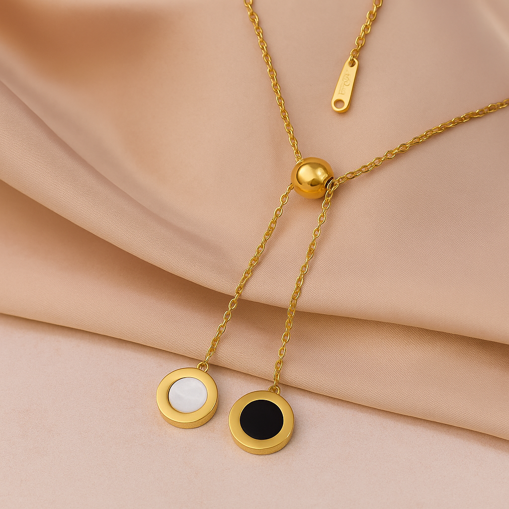 Yin Yang Dual Charm Necklace