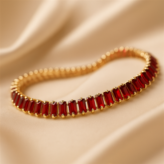 Ruby Elegance Bangle