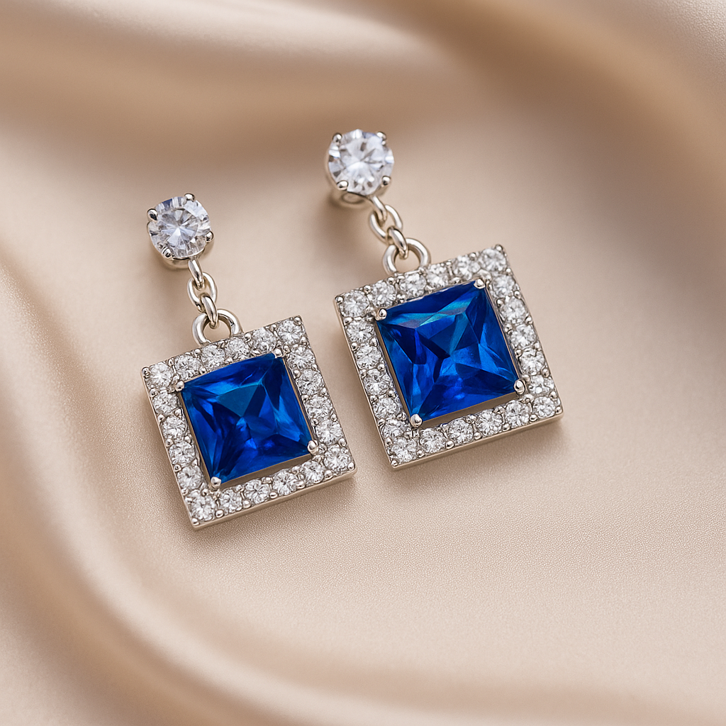Royal Azure Drop Earrings