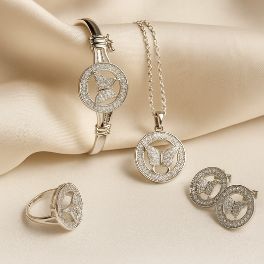 Elegant Butterfly Jewelry Set