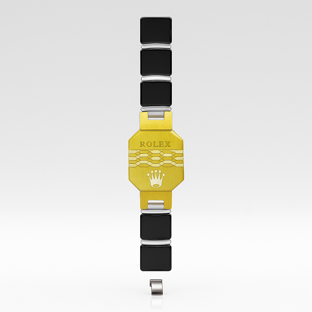 Royal Elegance: Rolex-Inspired Ceramic Watch Strap