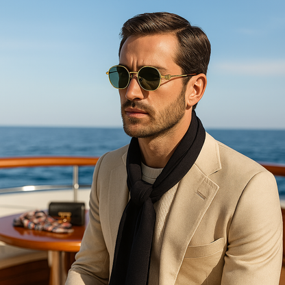 Aurum Edge™ Octagon Frame Sunglasses