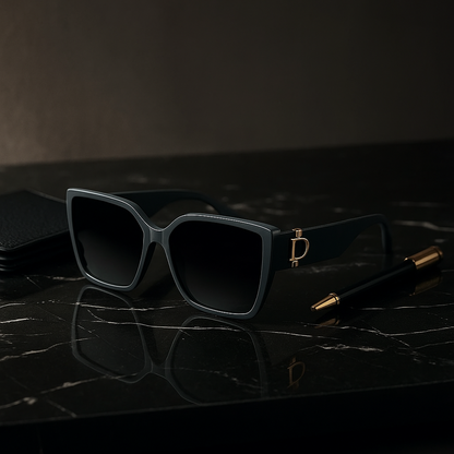 Dior Noir: Sleek Square Sunglasses