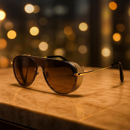 Aurum Aviators: Luxe Gold Sunglasses
