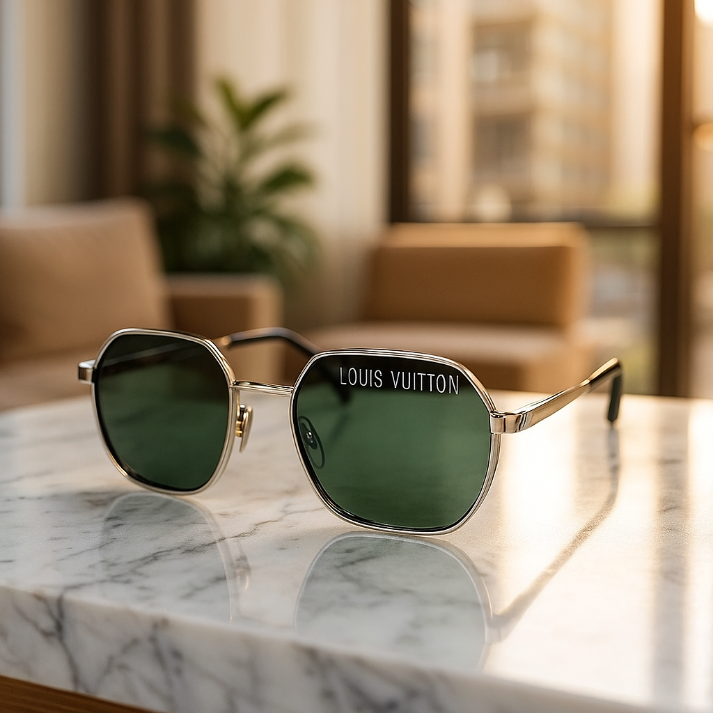 LV Inspired Aviator Chic Sunglasses
