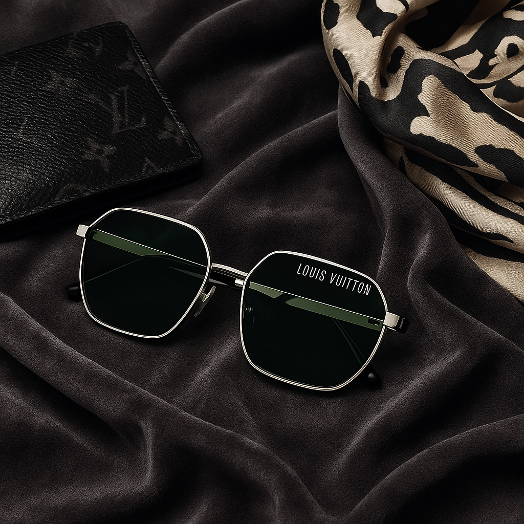 LV Inspired Aviator Chic Sunglasses