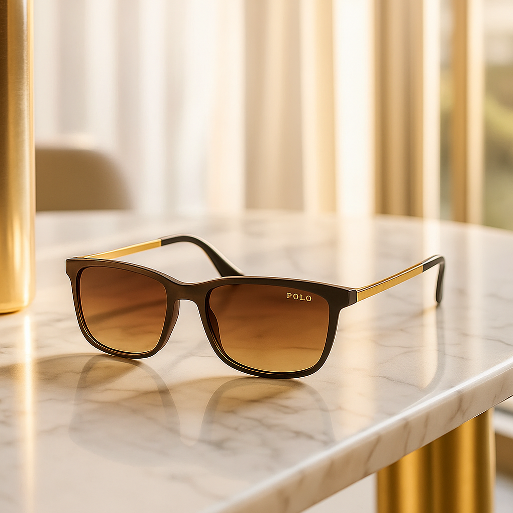 Polo Chic Brown Gradient Sunglasses