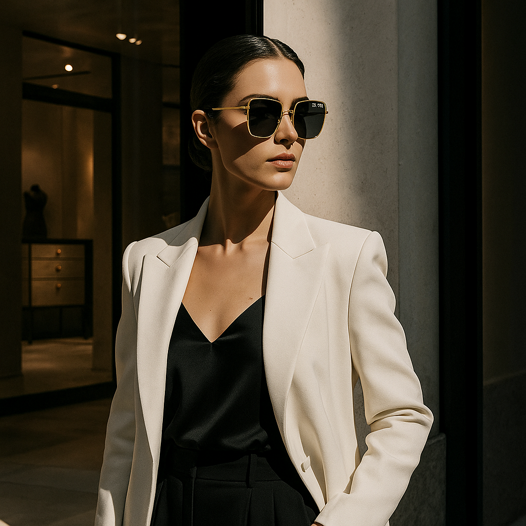 Chanel Iconic Gold Square Sunglasses