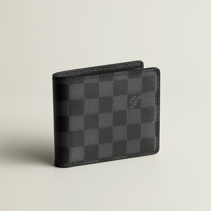 LV Damier Pattern Leather Wallet