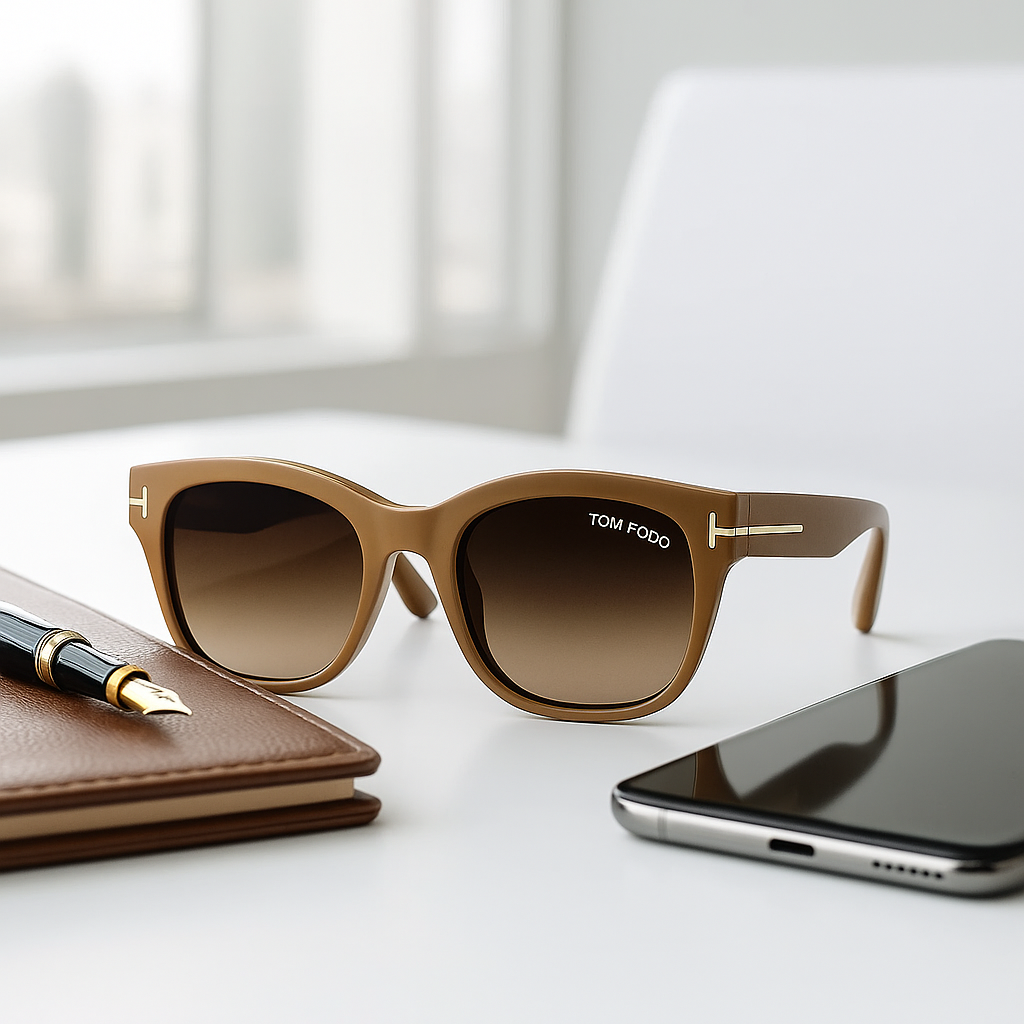 Tom Ford Sierra Acetate Sunglasses – Caramel Brown