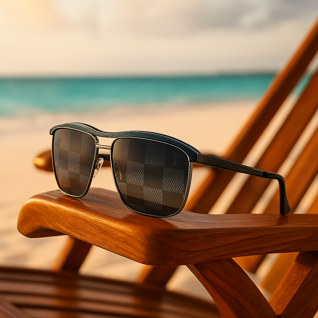 Louis Vuitton Damier Eclipse Aviator Sunglasses
