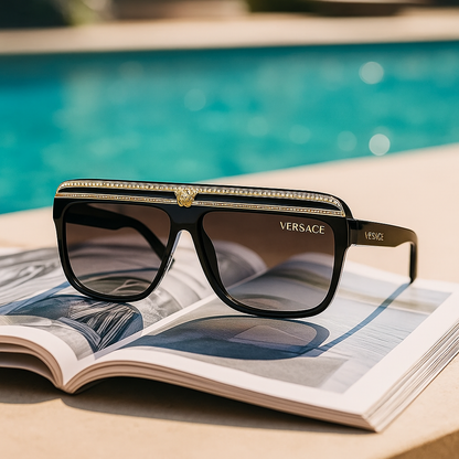 Versace Medusa Regal Shield Sunglasses