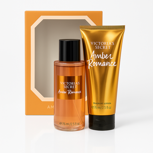 Victoria Secret Amber Romance Body Lotion & Mist Set