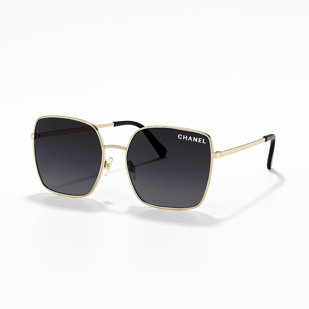 Chanel Iconic Gold Square Sunglasses