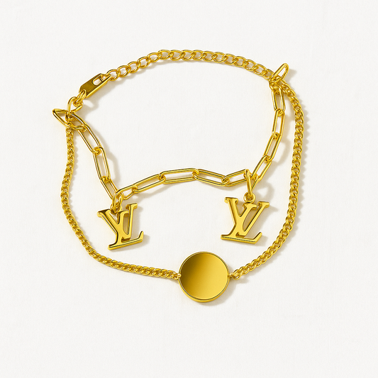 Louis Luxe Vuitton Charm Bracelet