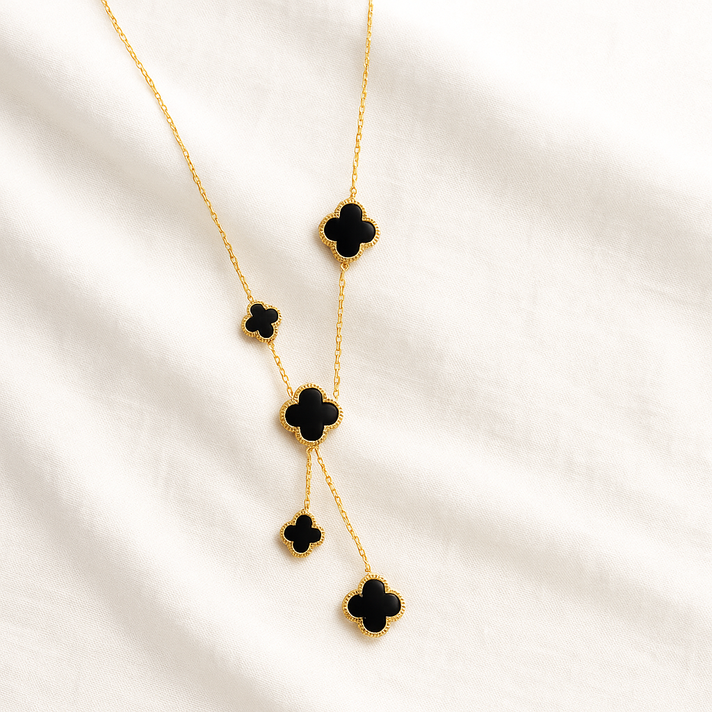 Noir Clover Luxe Necklace