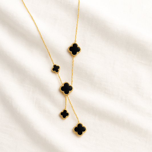 Noir Clover Luxe Necklace