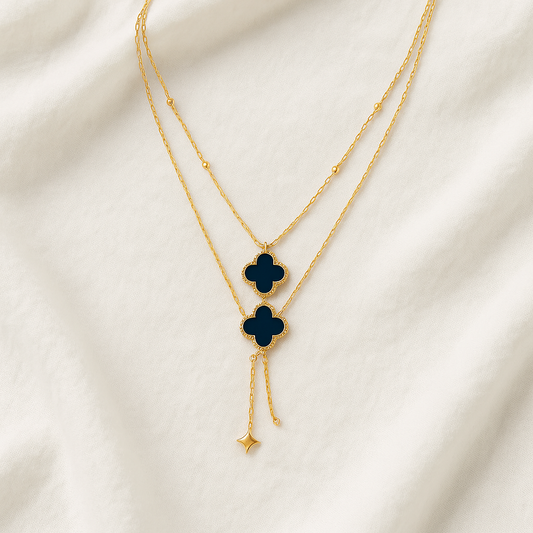 Midnight Bloom Layered Necklace