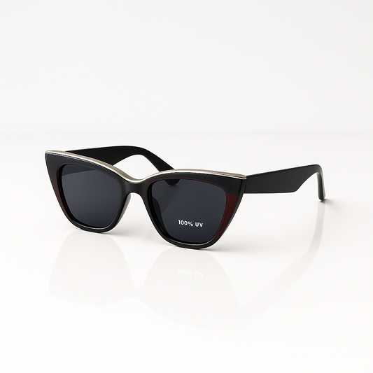 Crimson Noir Shield Sunglasses