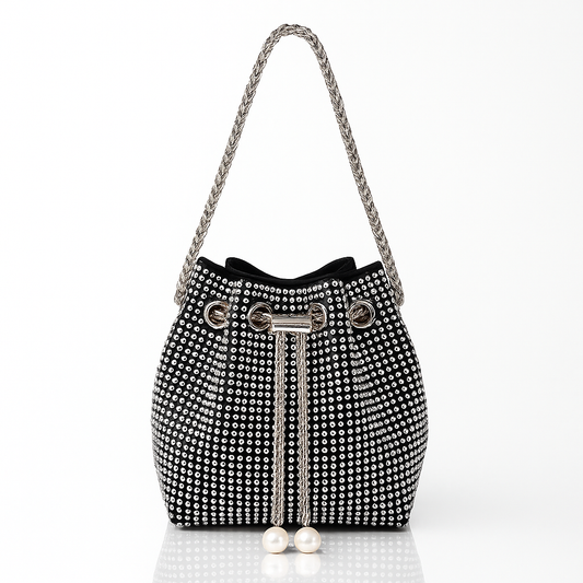 Glam Pearl Luxe Bucket Bag