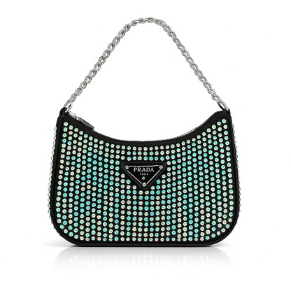 GlamAura Crystal Mini Shoulder Bag