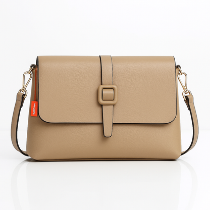 Urban Sleek Shoulder Bag - Beige