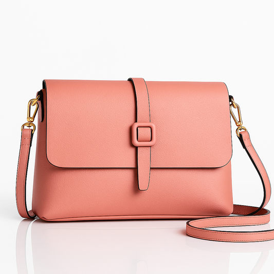 Urban Sleek Shoulder Bag - Peach