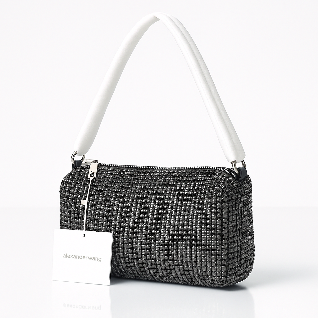 Alexander Wang Luxe Gleam Shoulder Bag - Black