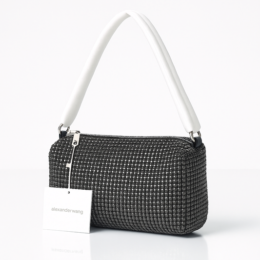 Alexander Wang Luxe Gleam Shoulder Bag - Black