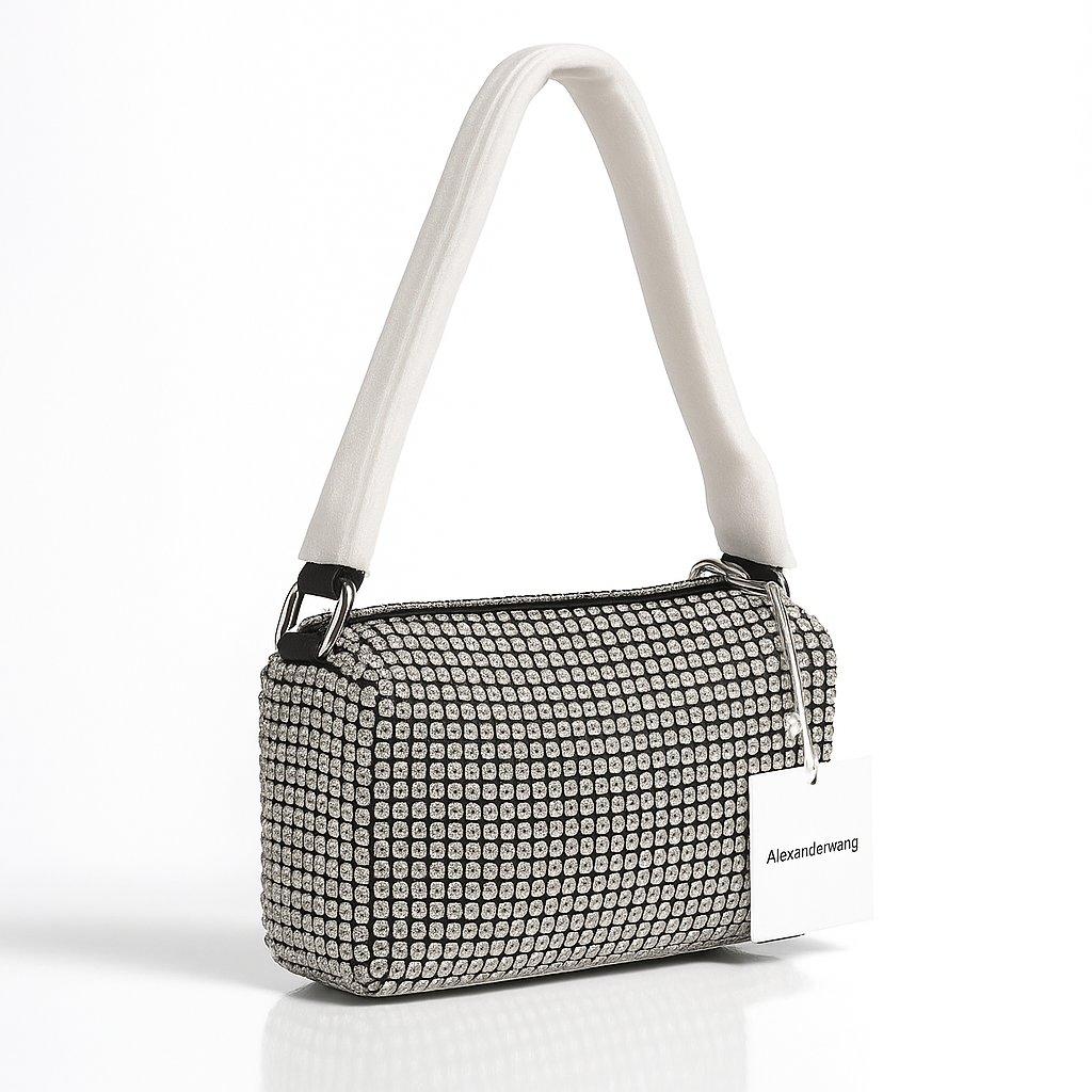 Alexander Wang Luxe Gleam Shoulder Bag - Silver