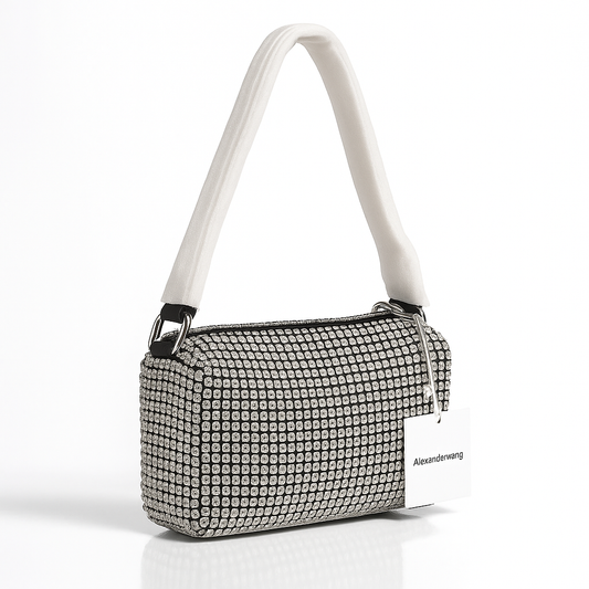 Alexander Wang Luxe Gleam Shoulder Bag - Silver