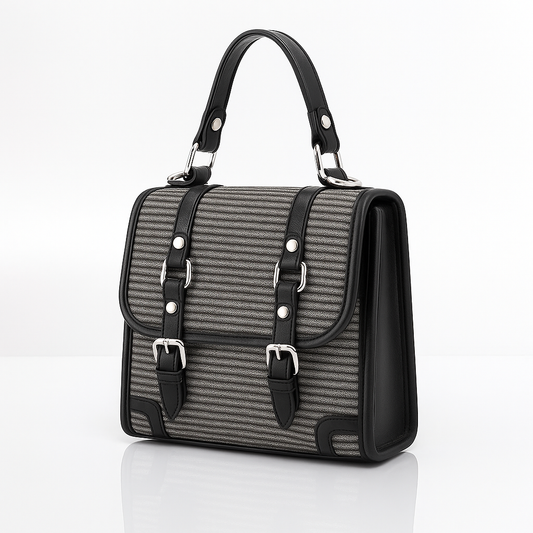 Elegance Flex Convertible Satchel - Black