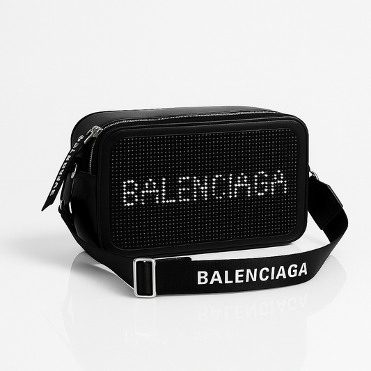 Balenciaga LuxeFlex Crystal Pouch - Black