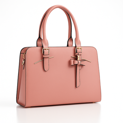 Viva Mode Signature Tote Set - Pink