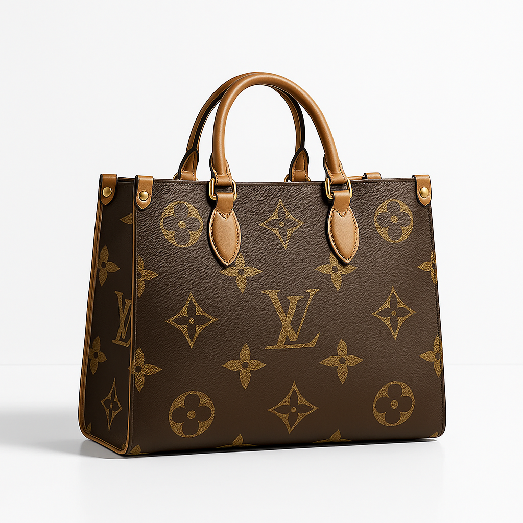 Louis Vuitton Inspired Monogram Handbag - Classic Brown