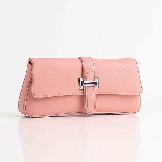 Velora Compact Luxe Clutch - Pink