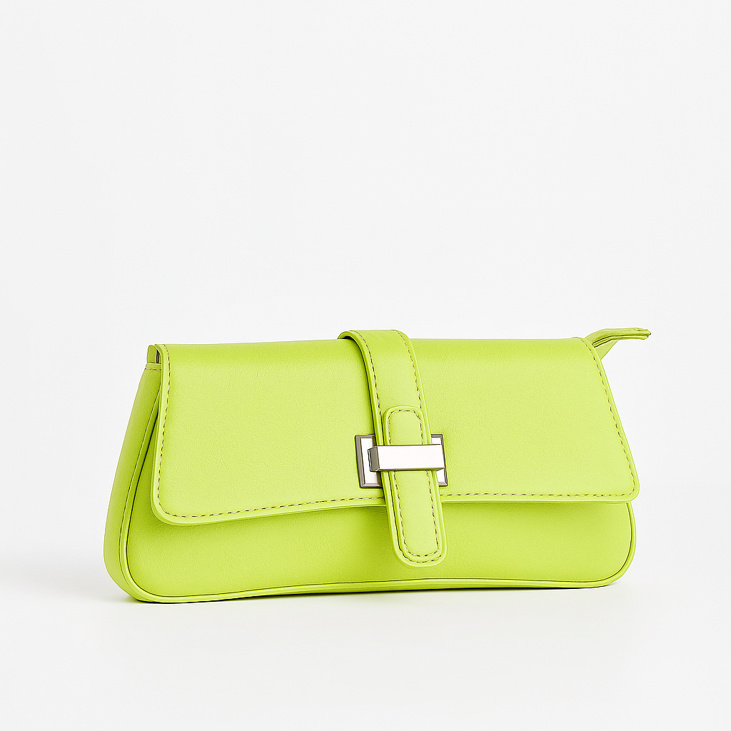 Velora Compact Luxe Clutch - Green