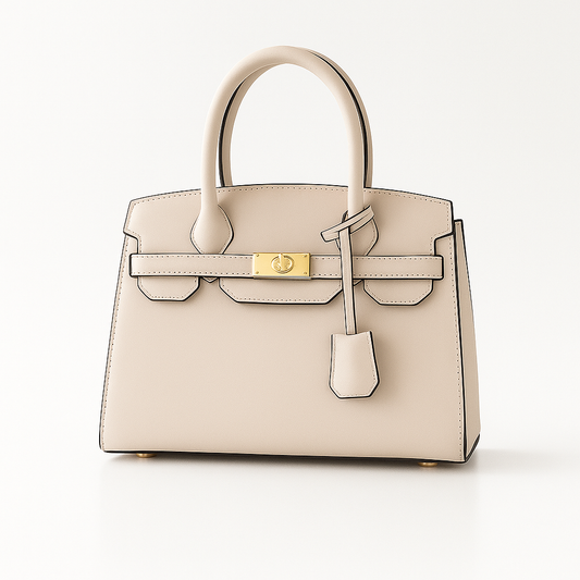The Luxe Grace Tote - Beige