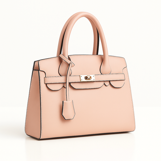 The Luxe Grace Tote - Peach