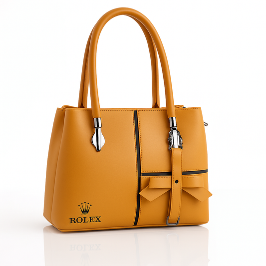 EliteGrace Triple Zip Tote - Yellow