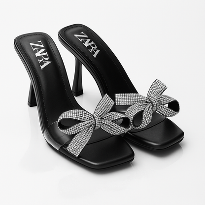 Zara Elegant Bow Heels