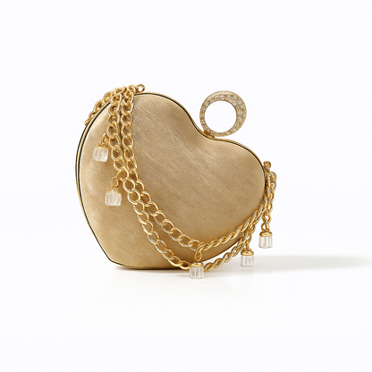 Gilded Heart Luxe Clutch