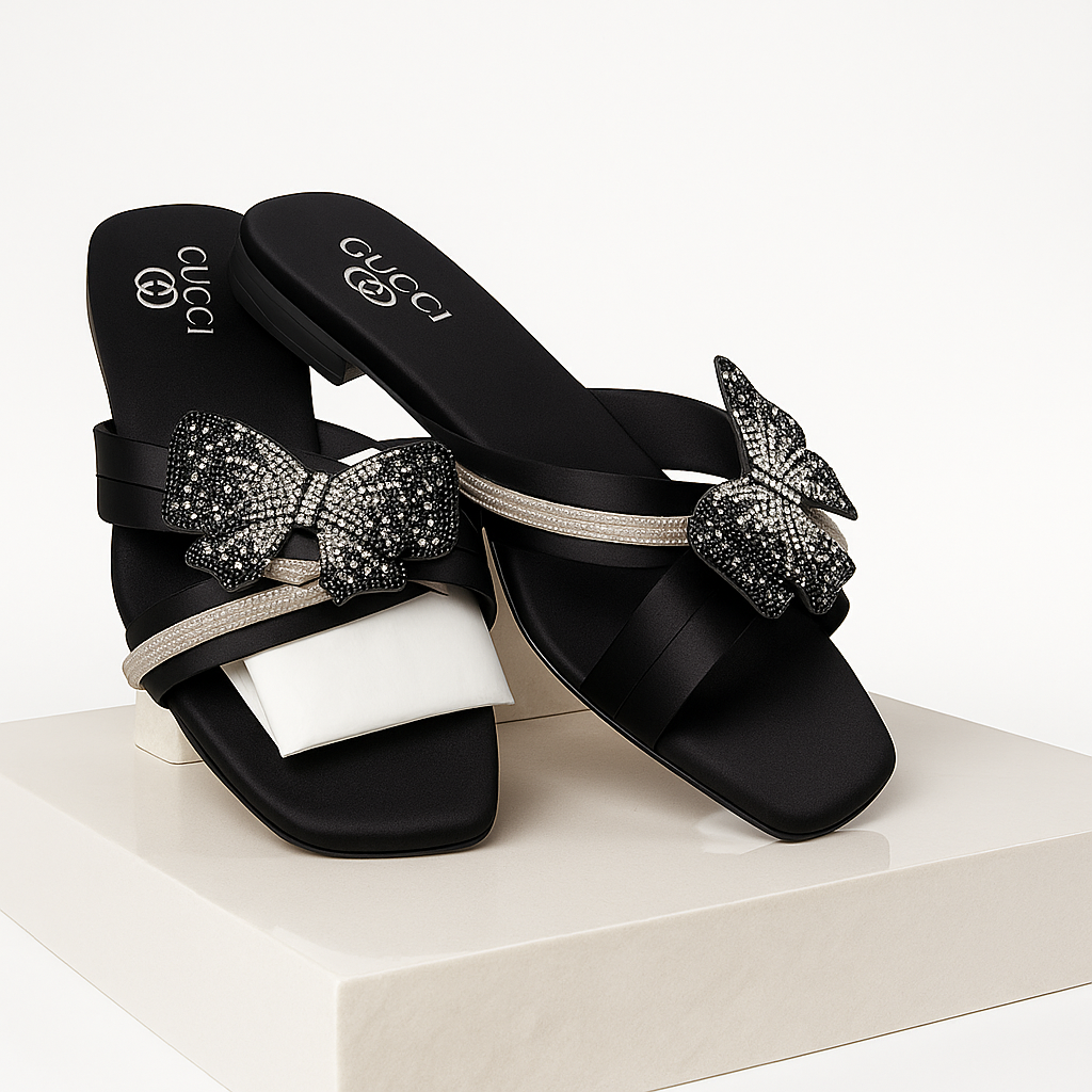 Elegant Butterfly Mules