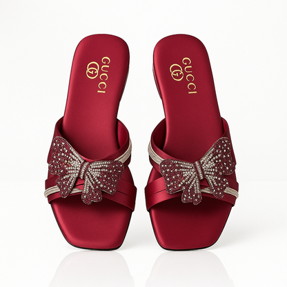 Elegant Butterfly Mules