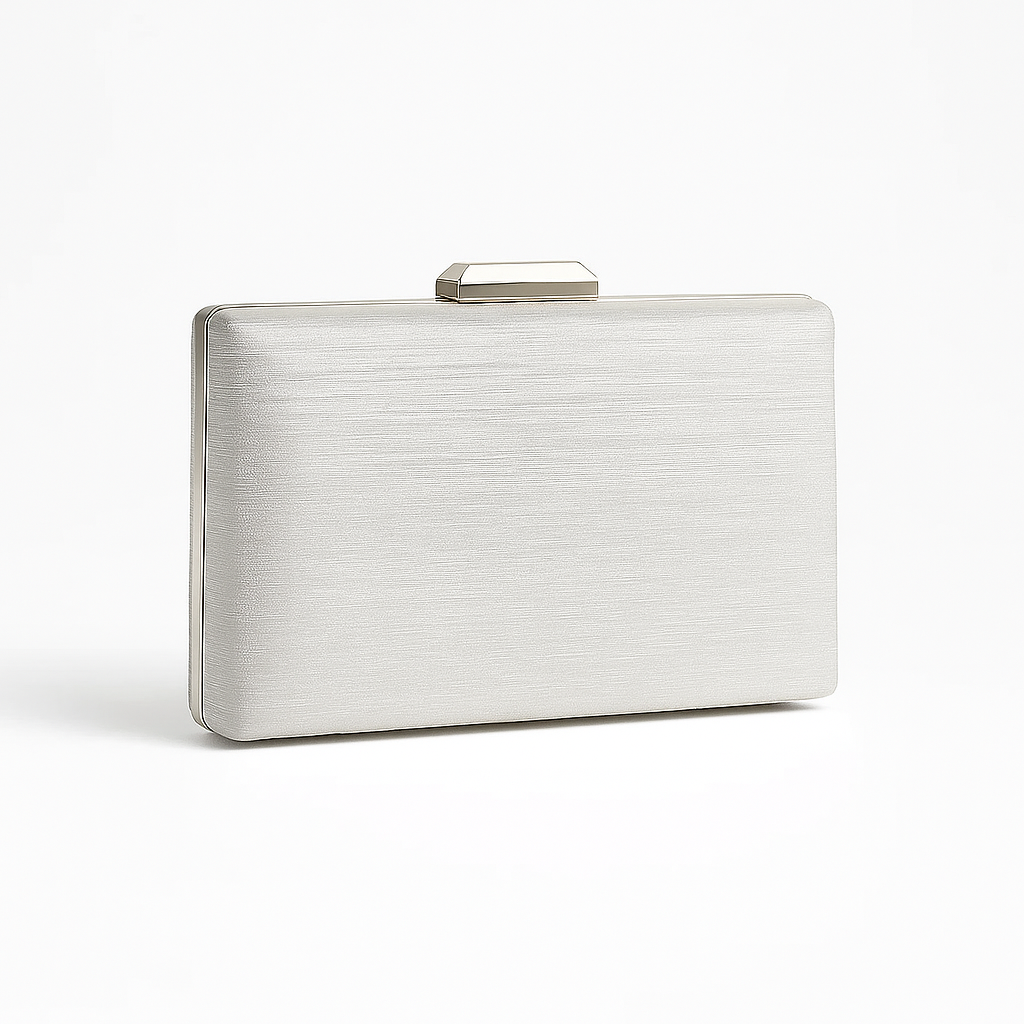 Silver Glitz Elegance Clutch