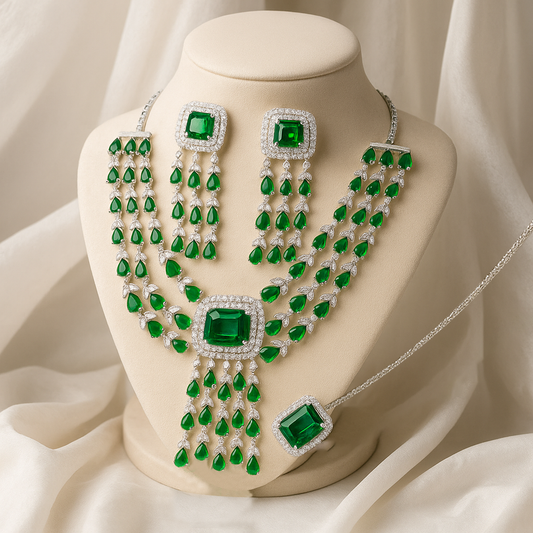 Royal Radiance Jewelry Set - Emerald