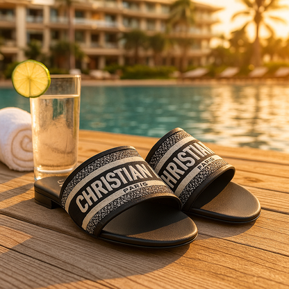 Christian Dior Inspired Slides