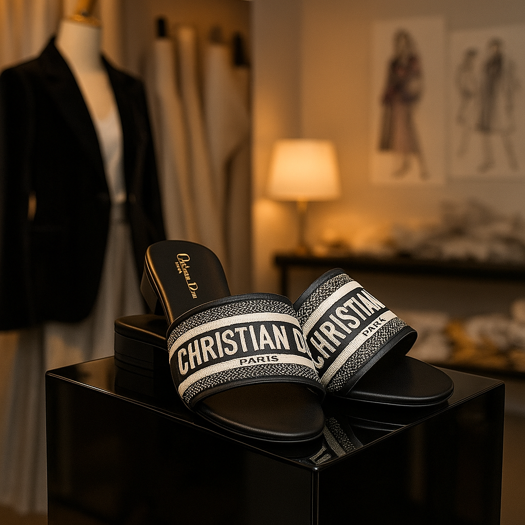 Christian Dior Inspired Slides