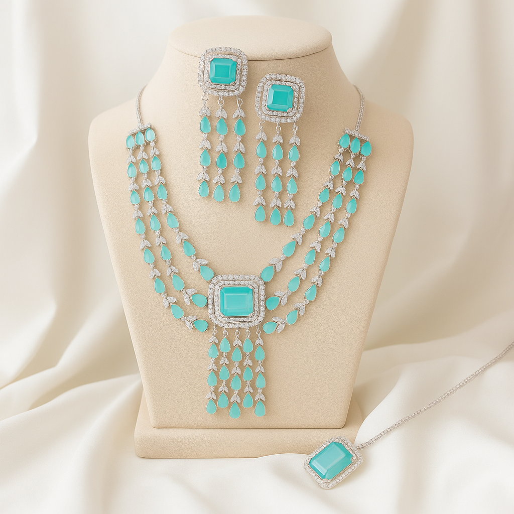 Royal Radiance Jewelry Set - Blue